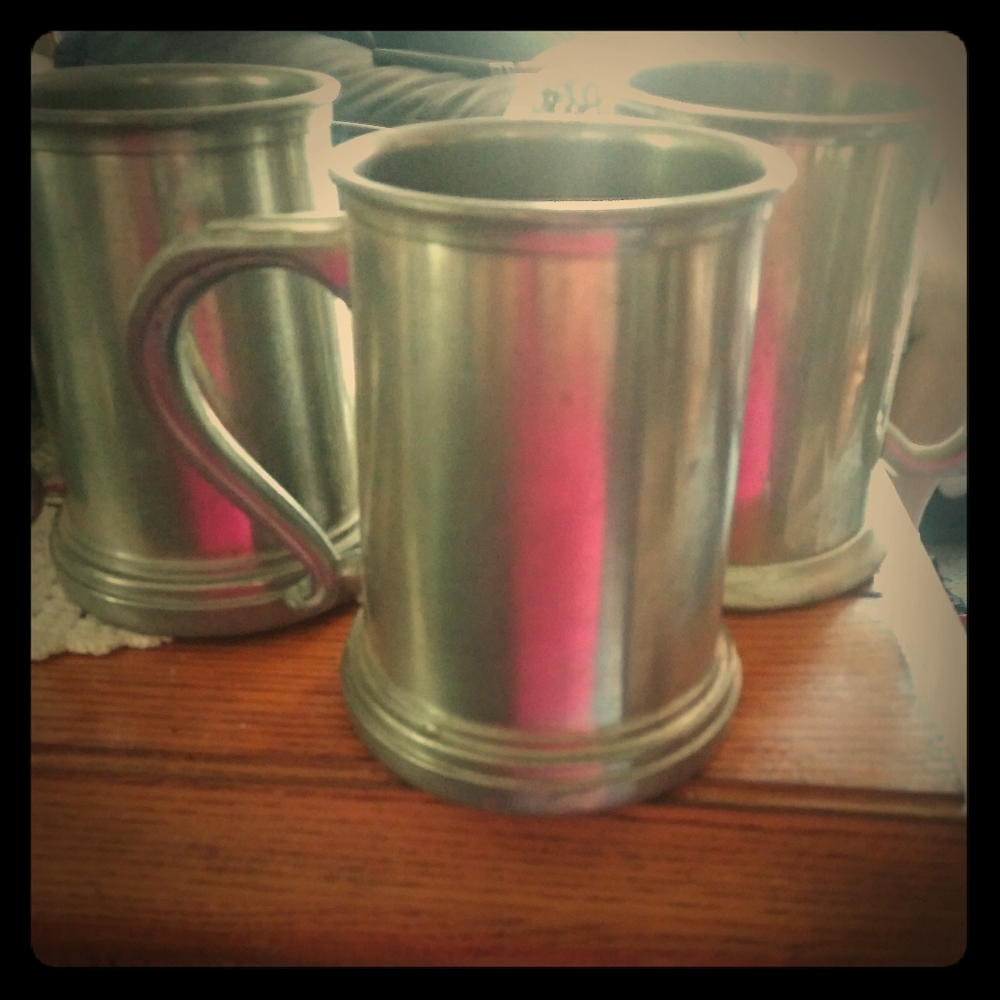 Pewter drinking cups